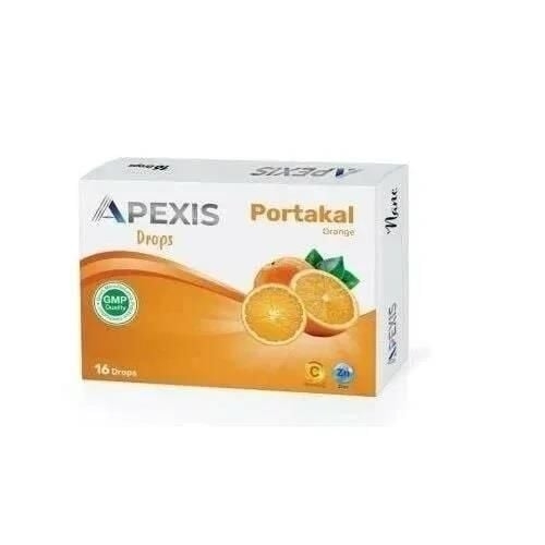 Apexis Drops Portakal Aromalı Pastil 16'lı - 1