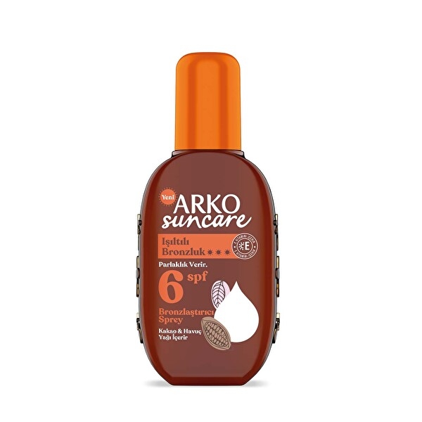 Arko Suncare Işıltılı Bronzlaştırıcı Sprey SPF6 200 ml - 1