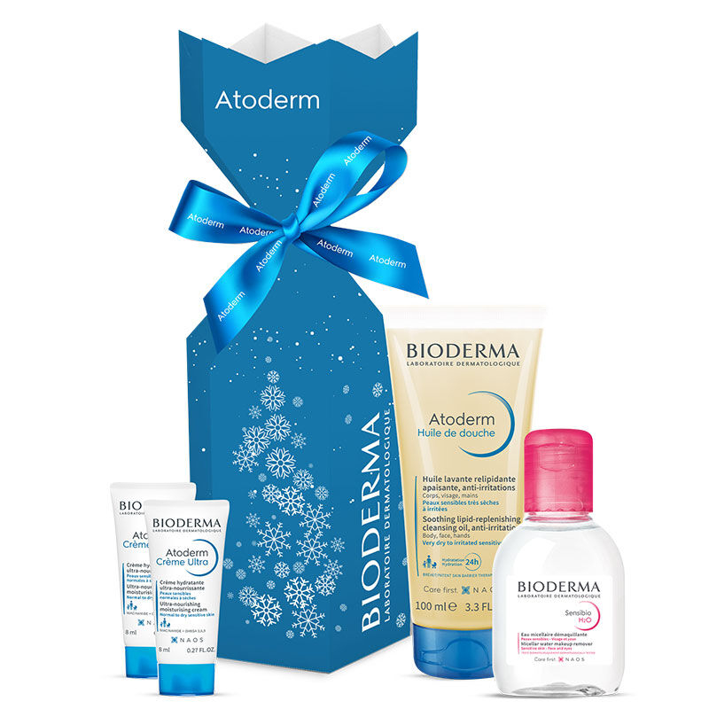 Bioderma Atoderm Yılbaşı Kiti Sensibio H2o 100 ml + Atoderm Shower Oil 100 ml + Atoderm Cream Ultra 8 ml - 1