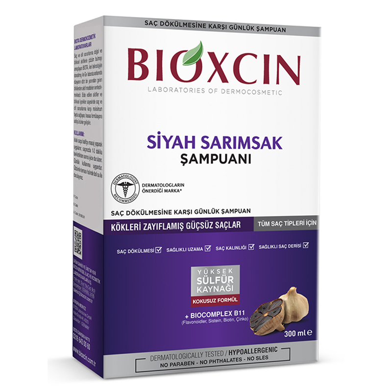 Bioxcin Siyah Sarımsak Şampuanı 300 ml - 1