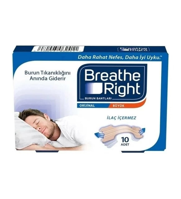 Breathe Right Orijinal Büyük Burun Bandı - 10 Adet - 1