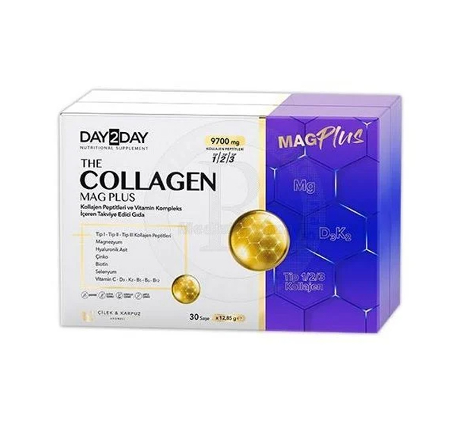 Day2Day Collagen Mag Plus Çilek Karpuz Aromalı 30 Saşe - 1