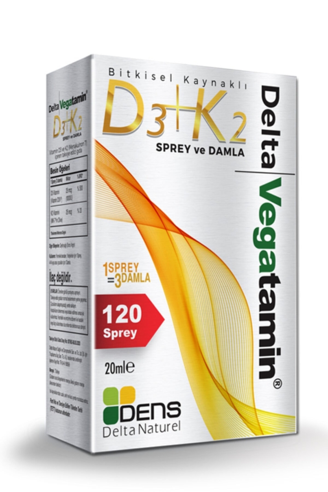 Delta Vegatamin D3+K2 120 Sprey - 1