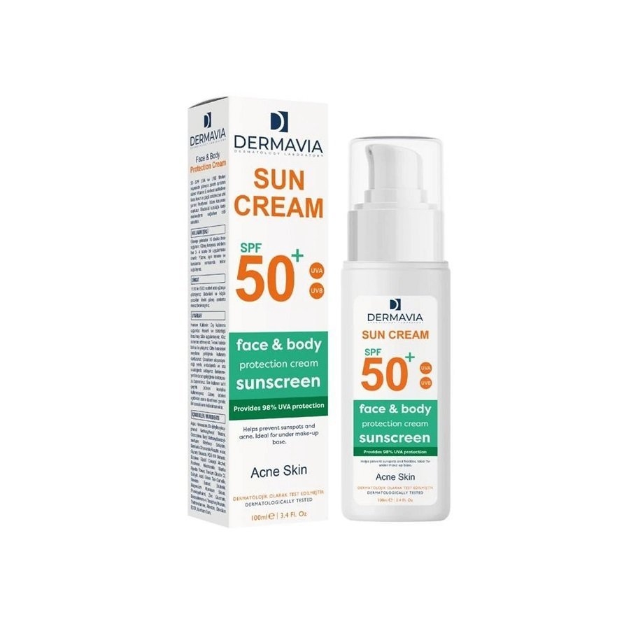 Dermavia Güneş Kremi Akneye Meyilli Ciltler SPF50+ 100 ml - 1