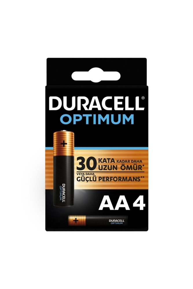 Duracell Optimum AA Alkalin Kalem Pil 1,5 V LR6 4’lü - 1