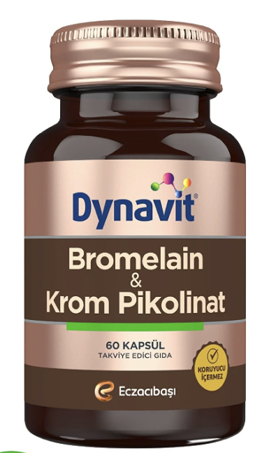 Dynavit Bromelain Krom Pikolinat 60 Kapsül - 2