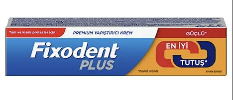 Fixodent Plus Diş Protez Yapıştırıcı Tat İçermez Krem 40 gr - 1