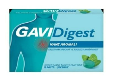 Gavidigest Nane Aromalı Şekersiz 12 Pastil - 1