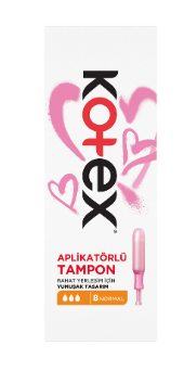 Kotex Tampon Aplikatörlü Normal 8'li - 1