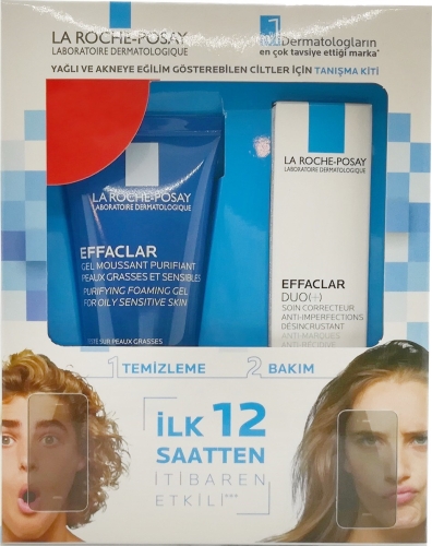 La Roche Posay Yeni Effaclar Tanışma Kiti Jel 50 ml + 15 ml Duo+ M + Yağlı Cilt Güneş Kremi 3x3 ml - 349,90 TL Etiketli - 2