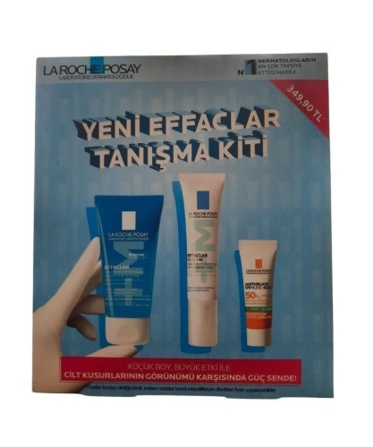 La Roche Posay Yeni Effaclar Tanışma Kiti Jel 50 ml + 15 ml Duo+ M + Yağlı Cilt Güneş Kremi 3x3 ml - 349,90 TL Etiketli - 1