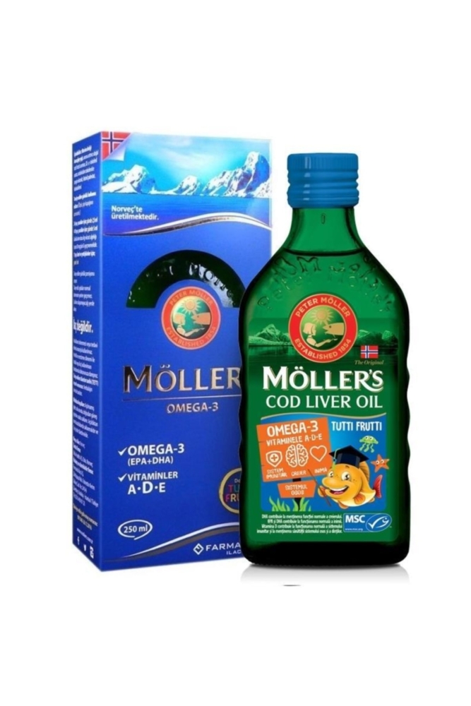 Möller's Omega-3 Balık Yağı Şurubu Tutti Frutti 250 ml - 1