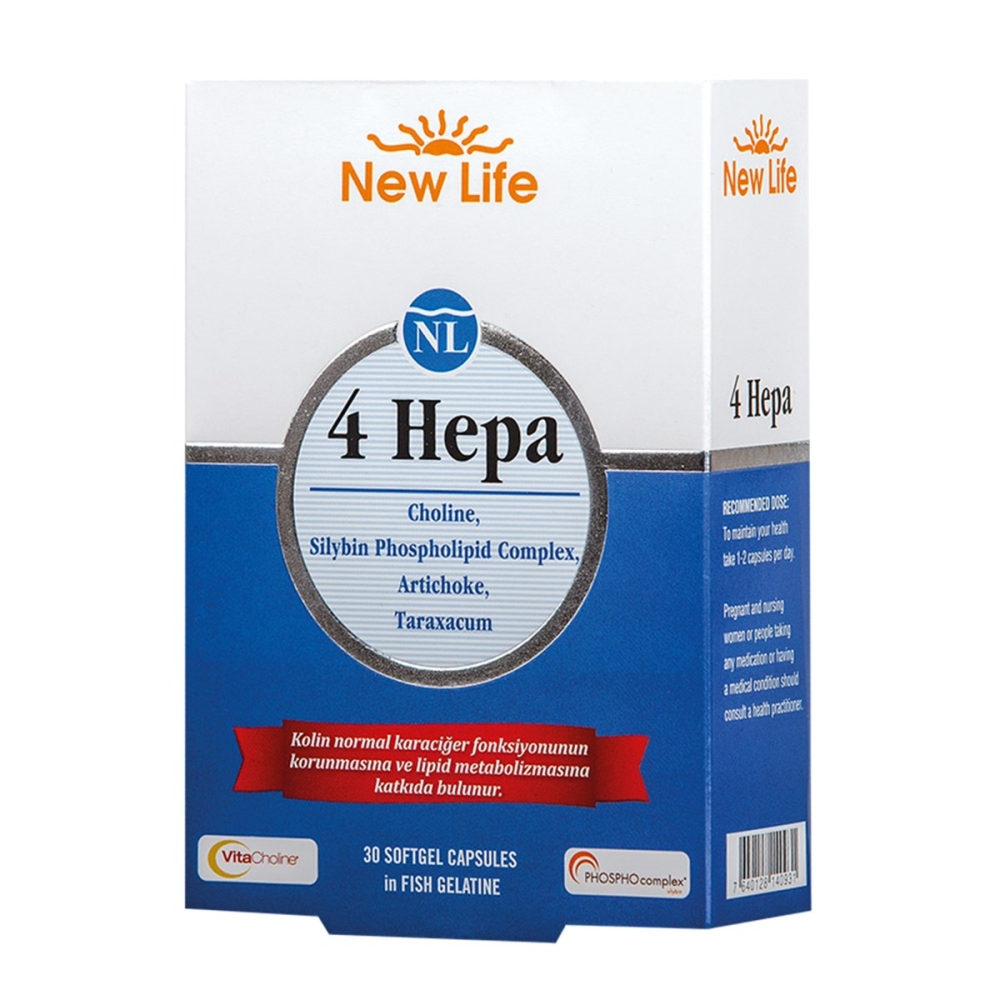 New Life 4 Hepa 30 Softgel Kapsül - 1