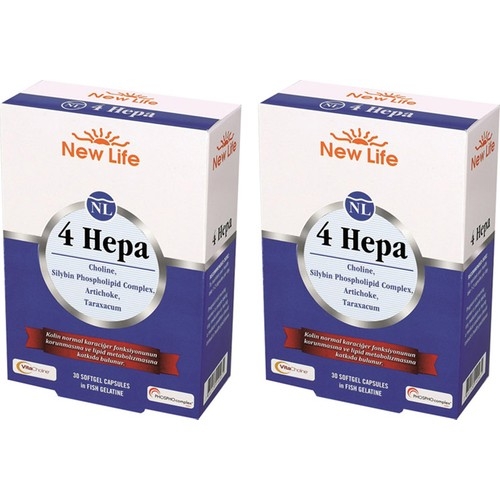 New Life 4 Hepa 30 Yumuşak Kapsül 2 Kutu - 1