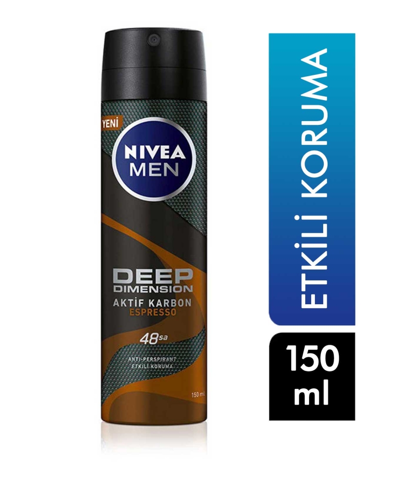 Nivea Deo Sprey Deep Espresso For Men 150 ml - 1