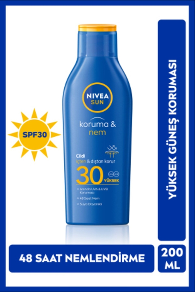 Nivea Sun Güneş Sütü Koruma & Nem Nemlendirici SPF30 200 ml - 1