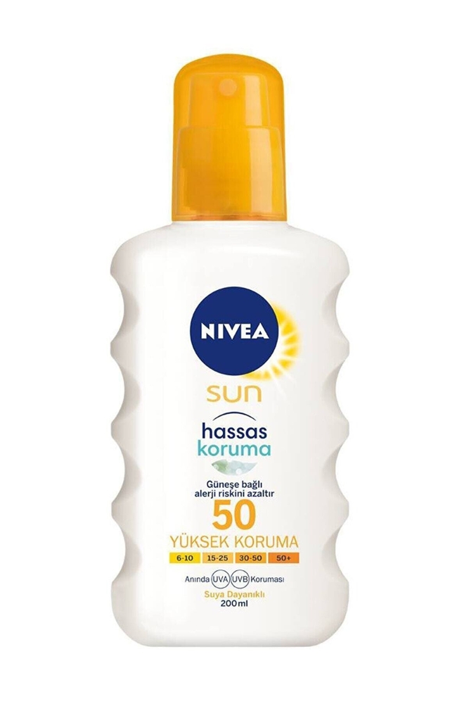 Nivea Sun Hassas Koruma Güneş Spreyi Kokusuz 200 ml - 1