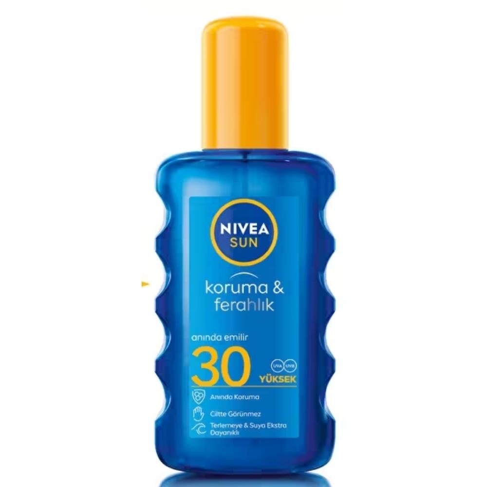 Nivea Sun Koruma & Ferahlık SPF30+ Transparan Güneş Spreyi 200 ml - 1