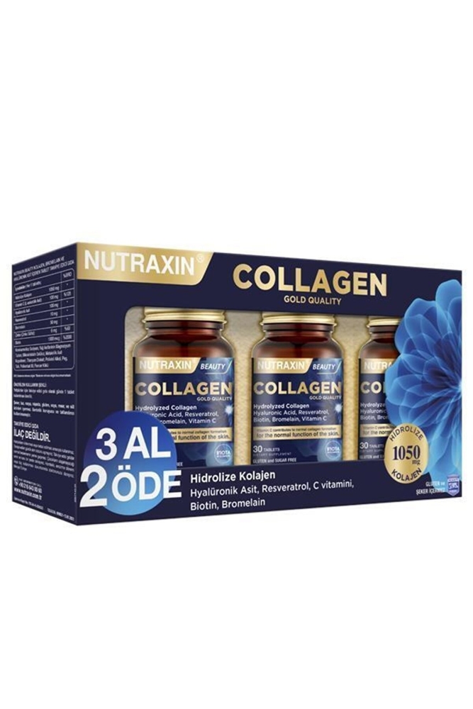 Nutraxin Beauty Gold Collagen 30 Tablet - 3 Al 2 Öde - 1