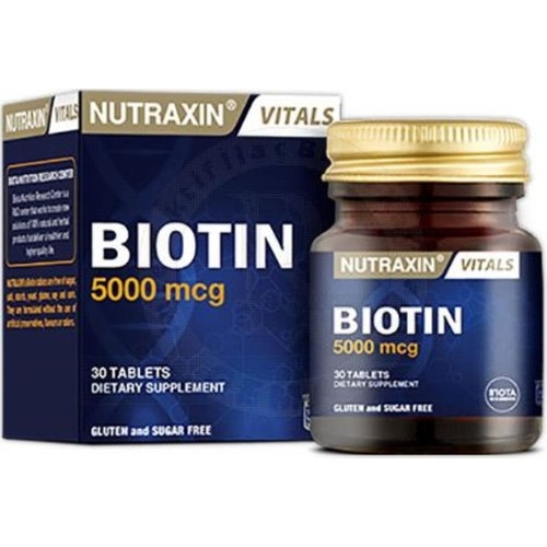 Nutraxin Biotin 5000 mg 30 Tablet - 1