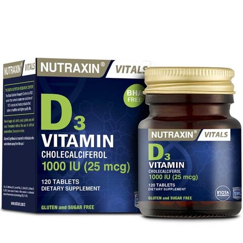 Nutraxin Vitamin D3 1000 IU 120 Tablet - 2