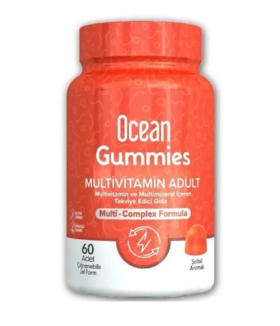 Ocean Gummies Multivitamin Adult 60 Çiğnenebilir Jel Form - 1