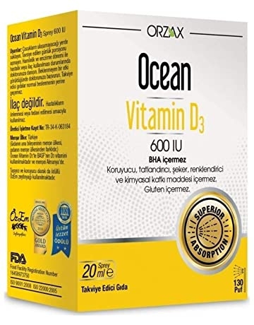 Ocean Vitamin D3 600 IU Oral Sprey 20 ml - 2