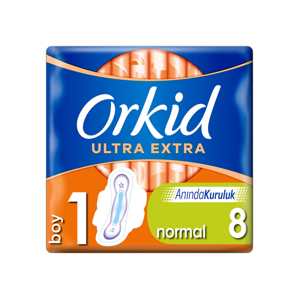 Orkid Ultra Extra Hijyenik Ped Normal 8'li - 1