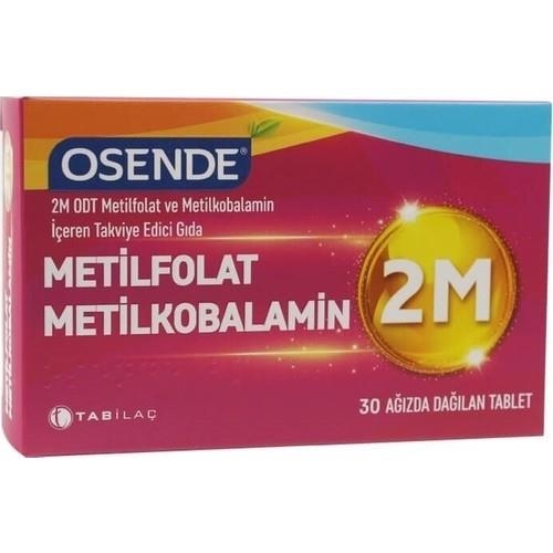 Osende 2M ODT Metilfolat & Metilkobalamin 30 Ağızda Dağılan Tablet - 1