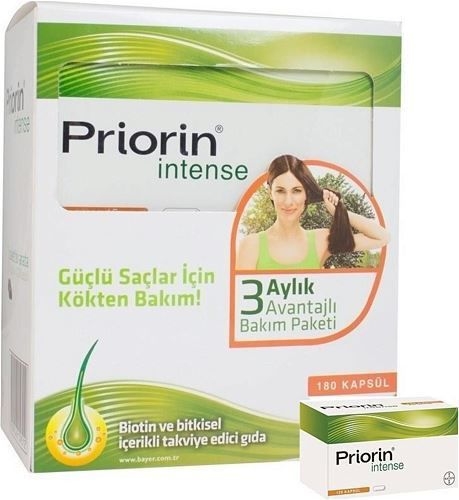 Priorin Intense Avantajlı Paket 120 + 60 Kapsül - 1