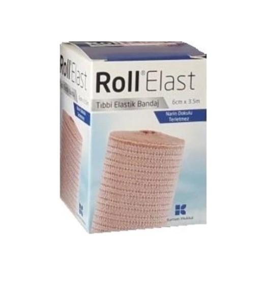 Roll Elast Bandaj Ten Rengi 6cm x 3,5m - 1