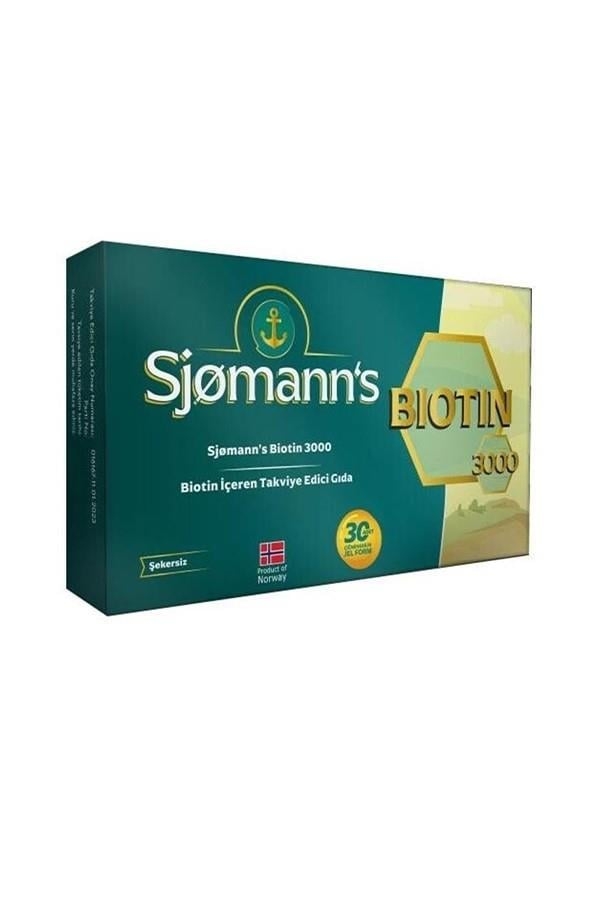 Sjomann's Biotin Çiğnenebilir Jel 30 Tablet - 1