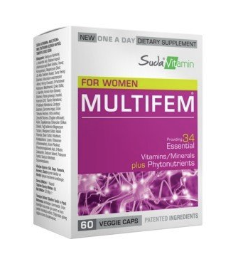 Suda Vitamin Multifem For Women Multivitamin 60 Bitkisel Kapsül - 1