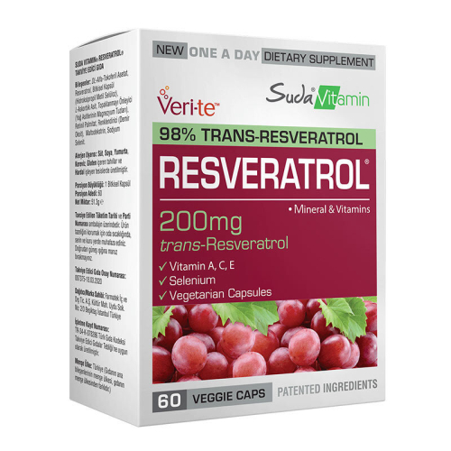 Suda Vitamins Resveratrol 60 Kapsül - 1