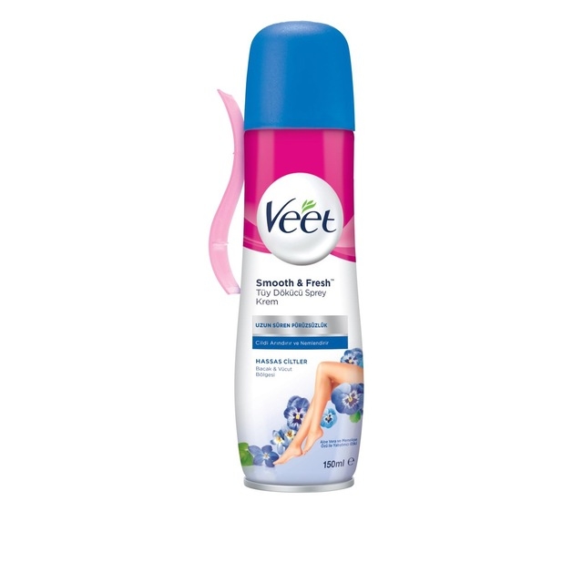 Veet Smooth Fresh Hassas Ciltler İçin Tüy Dökücü Sprey 150 ml - 1