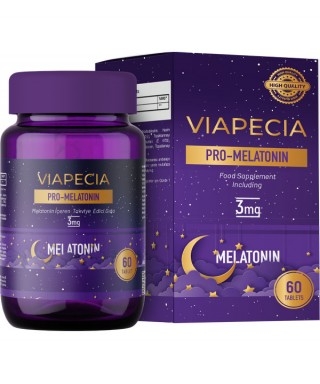 Viapecia Pro-Melatonin 3 mg Takviye Edici Gıda 60 Tablet - 1