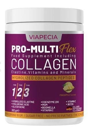 Viapecia Pro Multiflex Kolajen Tip I-II-III Ananas Aromalı 300 gr - 2