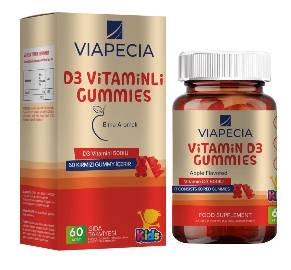 Viapecia Vitamin D3 Gummies 60 Pieces - 1