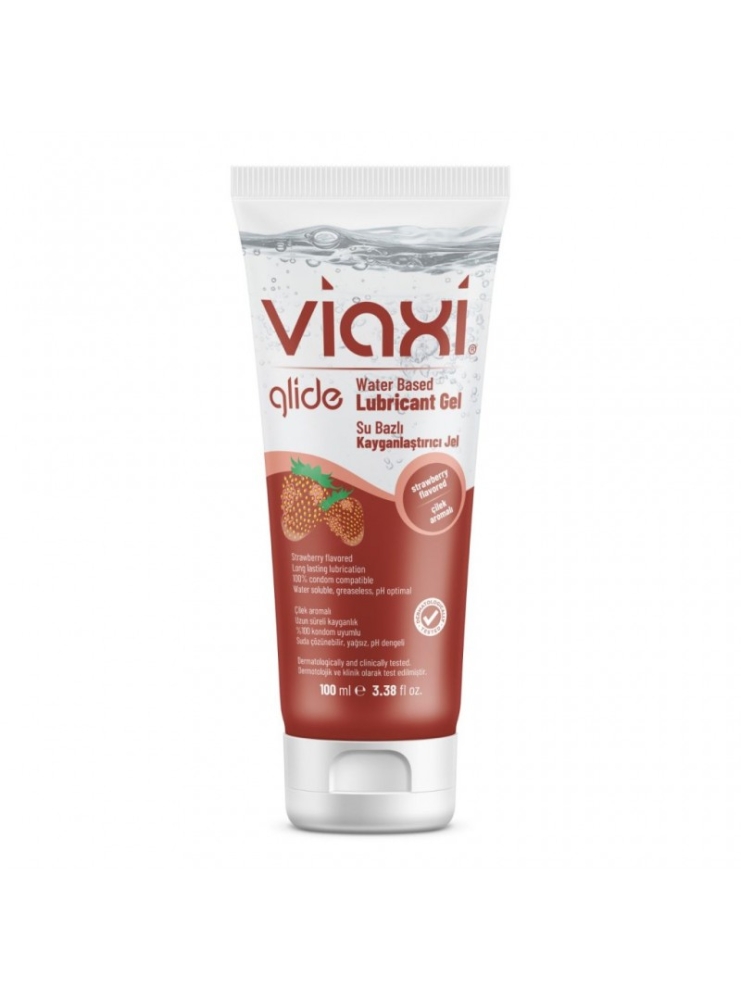 Viaxi Glide Kayganlaştırıcı Jel Çilek 100 ml - 1