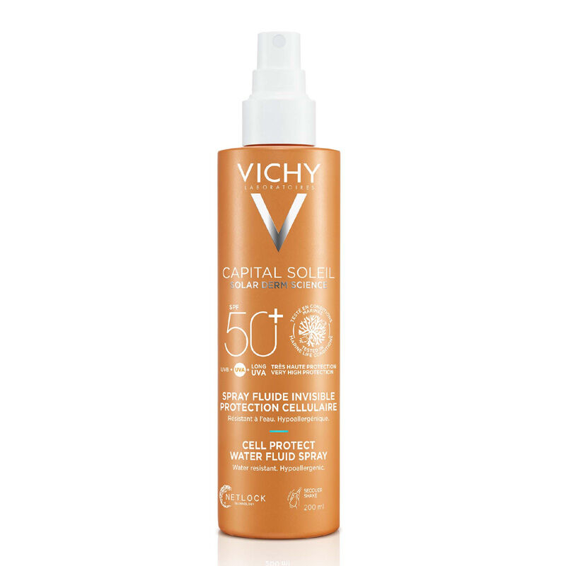 Vichy Capital Soleil Beach Protect Çok Yüksek Korumalı Yüz ve Vücut Spreyi SPF50+ 200 ml - 1