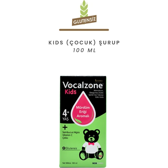 Vocalzone Kids Çocuk Öksürük Şurubu 100 ml - 1