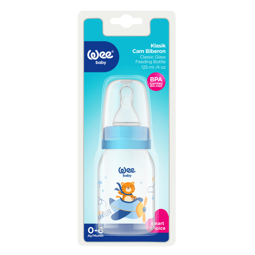 Wee Baby 877 Cam Biberon 125 ml Mavi - 2