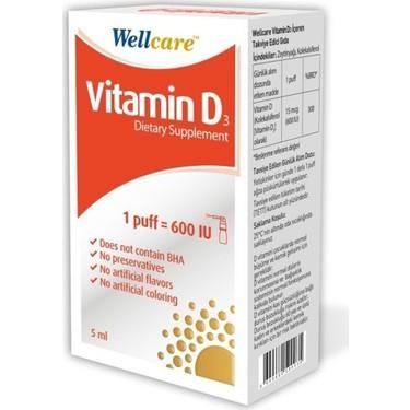 Wellcare Vitamin D3 600 IU - 1