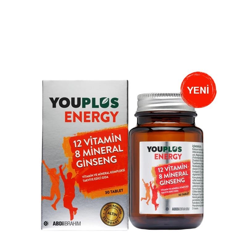 Youplus Energy 12 Vitamin 8 Mineral Ginseng 30 Tablet - 1